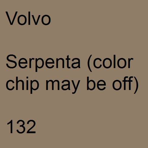 Volvo, Serpenta (color chip may be off), 132.